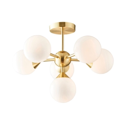 lafabryka.pl Lampa sufitowa OSKAR 6LT SEMI FLUSH 76501 ENDON