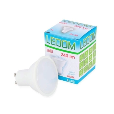 Żarówka LED SMD GU10 230V 3W biała dzienna