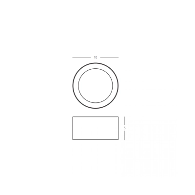 25309 CELING LED LIGHT 7W 3000K SANDY BLACK Zambelis Lights