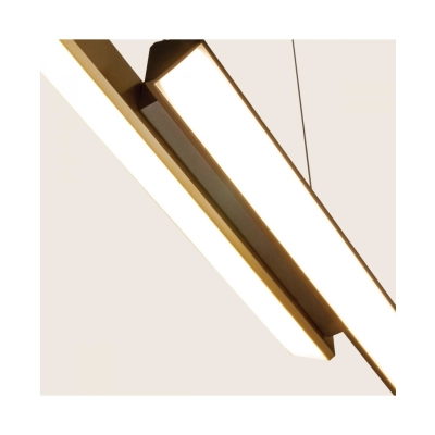 2559 PENDANT LED LINE LIGHT 44W 3000K TRIAC SANDY BLACK - BRASS Zambelis Lights