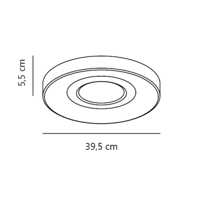 Plafon LED Halyna biały 39,5 cm 2610136001 Nordlux