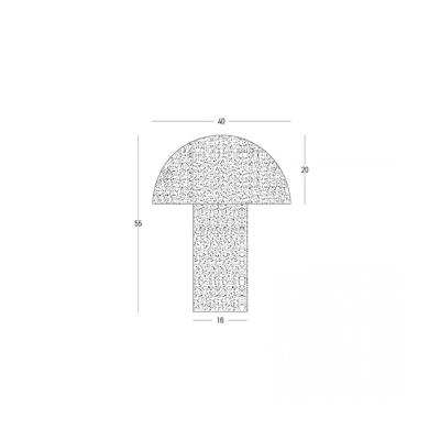 2661 TABLE LIGHT 1XE27 40W MAX NATURAL SANDSTONE Zambelis Lights