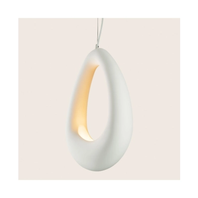 2665 PENDANT LIGHT 1XG9 LED 5W MAX PURE WHITE GYPSUM - METAL Zambelis Lights