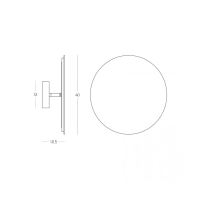 2667 MIRROR WITH LED LIGHT 10W 3000K ROUND BACK LIGHT WHITE MATT IP20 Zambelis Lights
