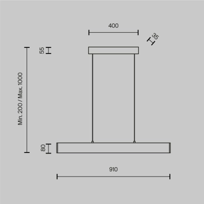 Lampa wisząca STEP P010PL-L23G3K Maytoni