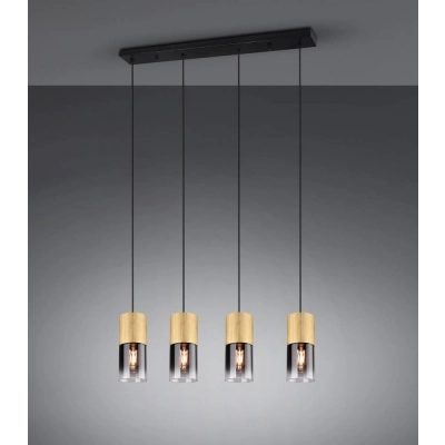 lafabryka.pl Lampa wisząca mosiądz 4L ROBIN 310600454 TRIO