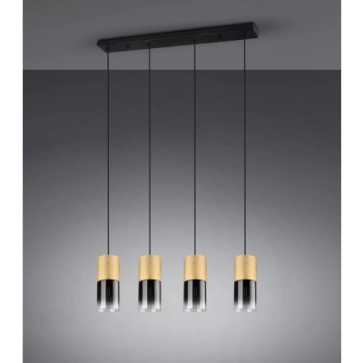 lafabryka.pl Lampa wisząca mosiądz 4L ROBIN 310600454 TRIO