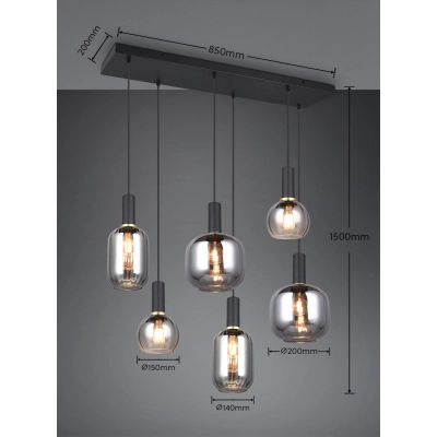 DIVA – 319800632 excl. 6x E27 · max. 10W TRIO