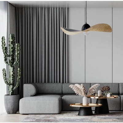 lafabryka.pl Lampa wisząca KAPELLO L CZARNY ZŁOTY FI76 32340 SIGMA