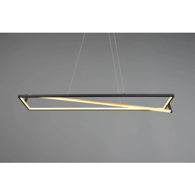 lafabryka.pl Lampa wisząca LED czarna EDGE 326810132 TRIO