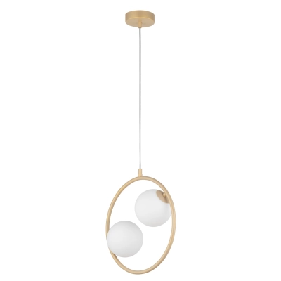 lafabryka.pl Lampa wisząca ring kula złota Sigma Lighting AQUA 2 33412