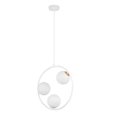 lafabryka.pl Lampa wisząca ring kula biała Sigma Lighting AQUA 3 33414
