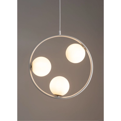 lafabryka.pl Lampa wisząca ring kula biała Sigma Lighting AQUA 3 33414