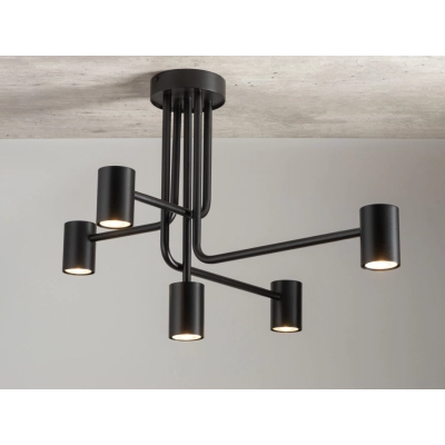 lafabryka.pl LUIS 5 plafon czarny Sigma Lighting 33422