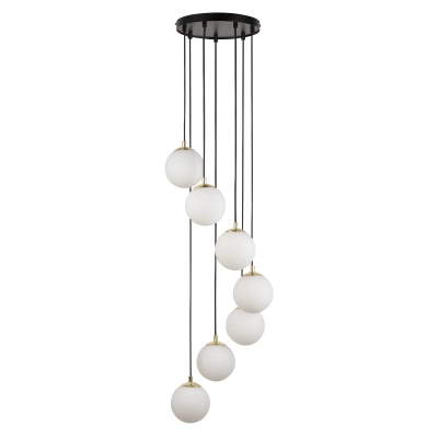 Lampa wisząca mleczne kule Sigma Lighting – PIANO 7 33660