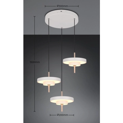 KEATON – 340230376 incl. 3x SMD, 10W · 3x 1200lm, 2300+3000+4000K TRIO