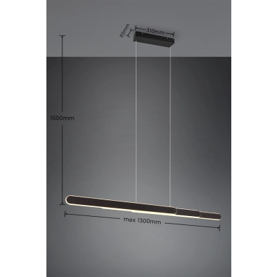 Lampa wisząca HELIOS – 343310332 incl. 1x SMD, 48W · 1x 5800lm, 2700 - 6500K TRIO