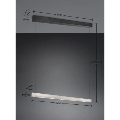 WALLACE – 347910107 incl. 1x SMD, 29W · 1x 3500lm, 2300+3000+4000K TRIO