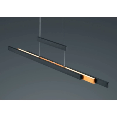 lafabryka.pl Lampa wisząca LED czarna TRAJAN 375310502 TRIO
