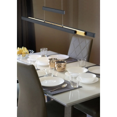 lafabryka.pl Lampa wisząca LED czarna TRAJAN 375310502 TRIO