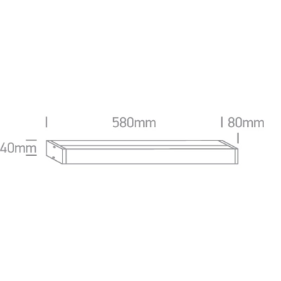 Kinkiet The Mirror LED Range 38114EL/C ONE LIGHT