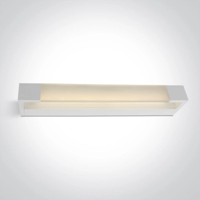 WHITE LED BATHROOM / WALL LIGHT 14W WW IP44 230V 38114R/W/W ONE LIGHT