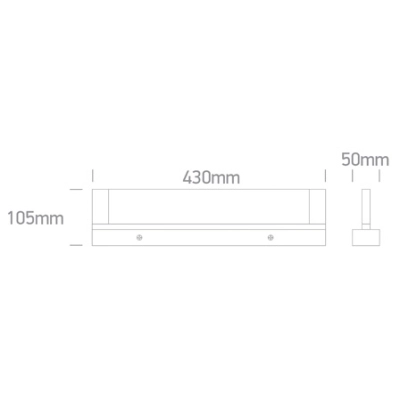 WHITE LED BATHROOM / WALL LIGHT 20W WW IP44 230V 38120D/W/W ONE LIGHT