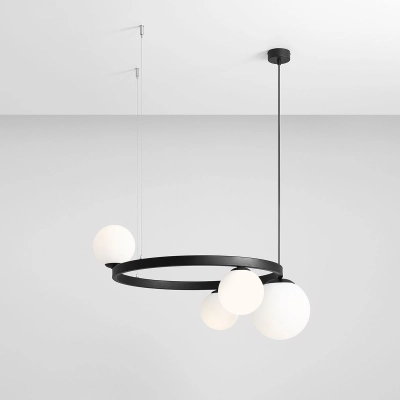 lafabryka.pl LAMPA WISZĄCA GARDA 4 RING BLACK 1099L1_R