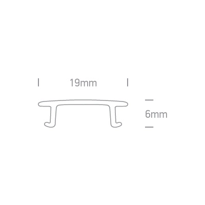 Square Track Surface Cover 40002C/B ONE LIGHT