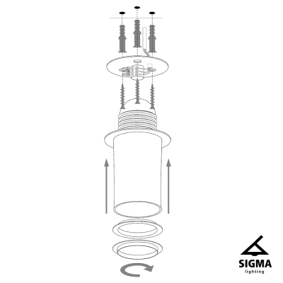Plafon z żywicy biało-miedziany Sigma Lighting Solaris S 40618