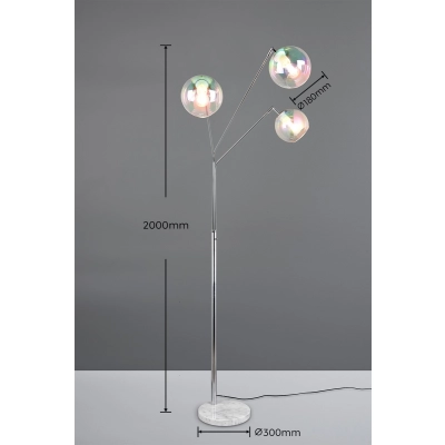 Lampa podłogowa PAXTON – 416900306 excl. 3x E27 · max. 10W TRIO