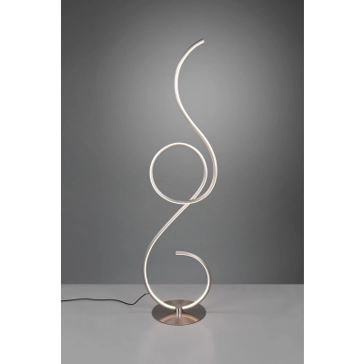 lafabryka.pl Lampa podłogowa LED nikiel JIVE 423410107 TRIO