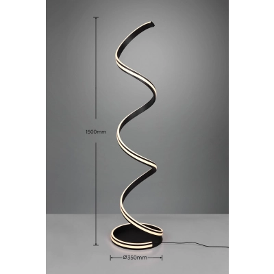 lafabryka.pl Lampa podłogowa LED czarna YARA 426219132 TRIO