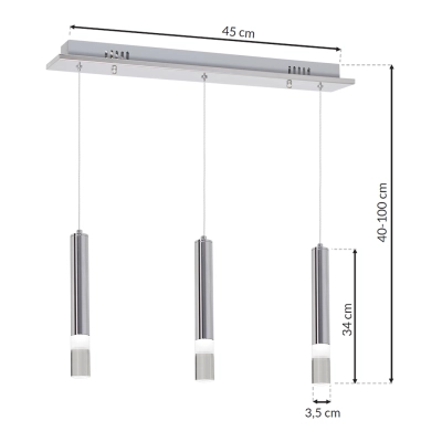 Lampa wisząca LED ICE ML322