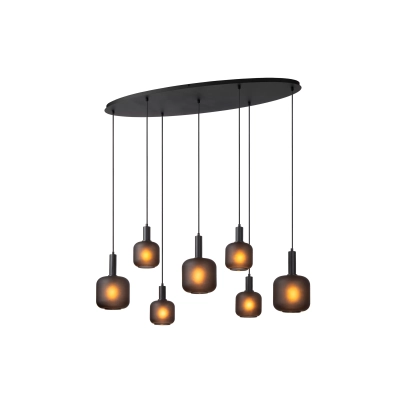 ELOISE - Pendant light - 7xE27 - Black 45405/07/30 Lucide