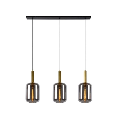 lafabryka.pl Lampa wisząca 3L smoke grey JOANET 45494/03/65 Lucide