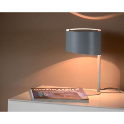 KNULLE - Lampa stołowa - Ø 15 cm - E14 - Grey 45504/01/36 Lucide