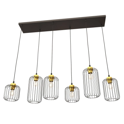 Lampa wisząca VANDER 6 BL GOLD 1364/6 EMIBIG Lighting