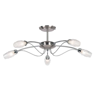 lafabryka.pl Lampa sufitowa Mercury 5LT Semi Flush 9009-5SC ENDON