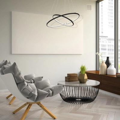 LAMPA WISZĄCA ORION BLACK 53W LED ML508 MILAGRO