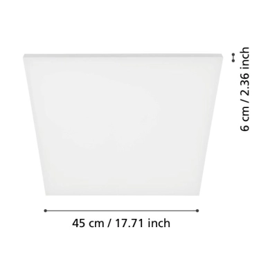 TURCONA oprawa sufitowa 45x45 cm panel LED 4000K 98902 EGLO