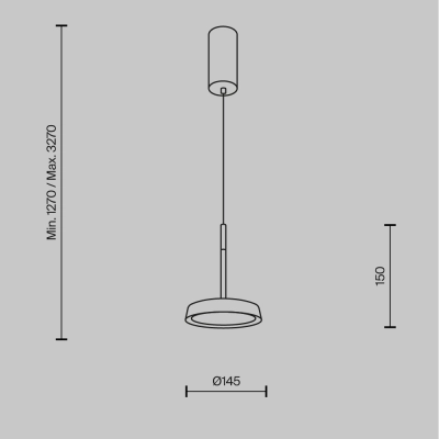 Lampa wisząca El MOD041PL-L15GB3K Maytoni