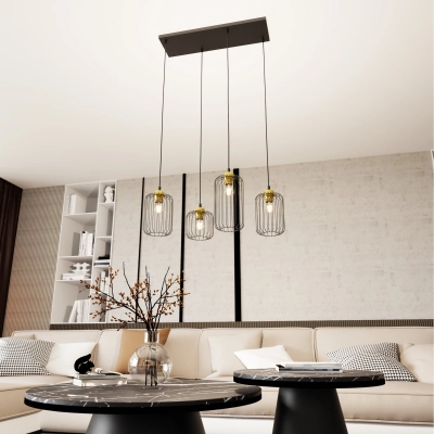Lampa wisząca VANDER 4 BL GOLD 1364/4 EMIBIG Lighting