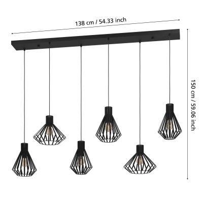 BASIDANO Lampa wisząca 390126 EGLO