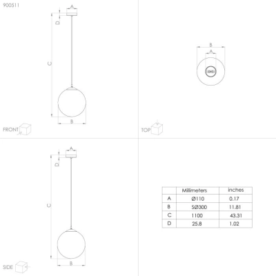 lafabryka.pl RONDO 3 Lampa wisząca 900511 EGLO