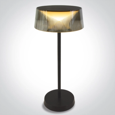 BLACK TABLE LAMP 2w WW IP44 USB RECHARGEABLE DIMMABLE 61106/B/W ONE LIGHT