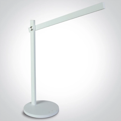 WHITE TABLE LAMP LED 5,5W CCTV DIMMABLE 230V EU PLUG 61108/W/V ONE LIGHT