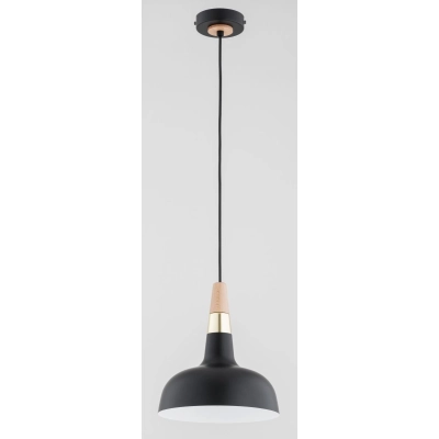 Lampa wisząca RODOS 1xE27 czarna-złoty 61389 ALFA