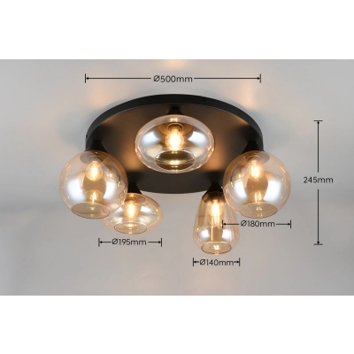 LUMINA – 617030513 excl. 5x E14 · max. 10W TRIO