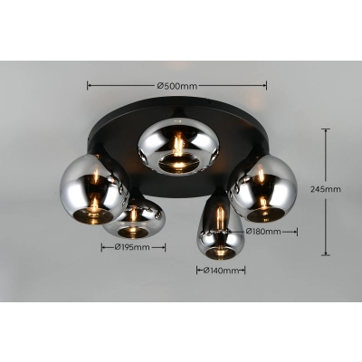 LUMINA – 617030532 excl. 5x E14 · max. 10W TRIO